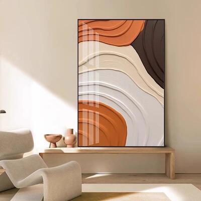 现厅代约风抽象挂画客装卧室背简景墙画酒店玄关壁画极简WGE肌理