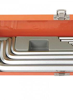 钢盾工具 12件套S2合金钢公制加长平头内六角扳手S050025