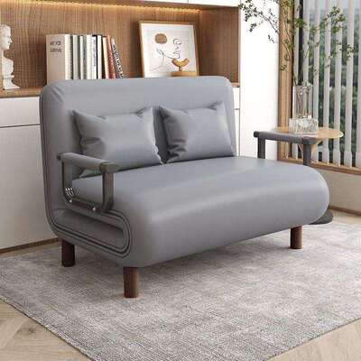 可叠沙发床两阳台客厅小折户型缩多功用能网红款双人EGN推拉伸可