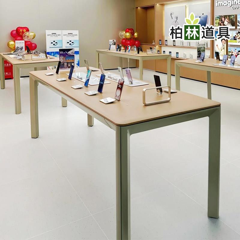 手机体验台展示桌OPPO服务台一加演示桌产品陈列中岛展示台充电桌