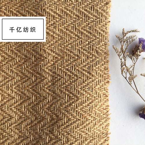 38#加厚全麻波浪 黄麻布 粗麻布 猫抓板箱包鞋材帽工艺品装饰面料