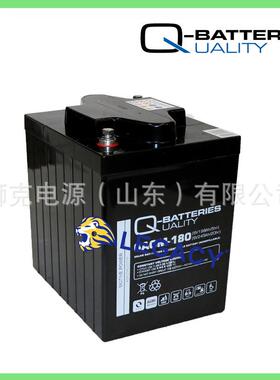 德国Q-BATTERIES蓄电池6AGM-390海洋船舶稳压升降机牵引电瓶