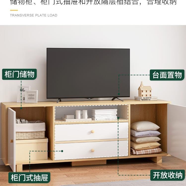 北欧客厅高款电视柜地柜极简高柜现代简约组合墙柜卧室简易机柜