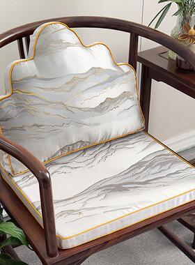 师椅垫坐垫新中太椅圈椅沙发茶椅靠山枕朵枕STR防新中云式坐式垫