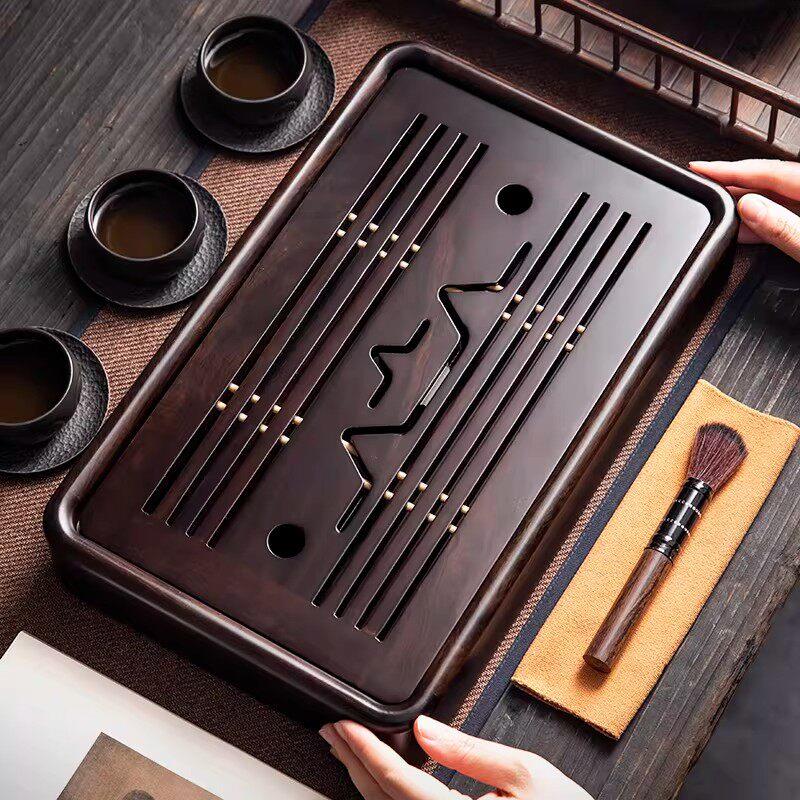 2026新款高端黑檀木茶盘家用可移动储水式实木茶托盘茶具小茶台