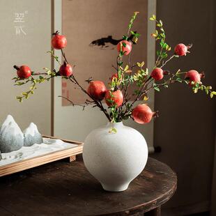 景德镇摆件 白色陶瓷花瓶玄关餐桌摆设花瓶大肚陶罐 翌贰 新中式