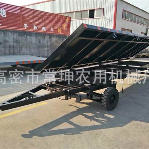 厂家供应4吨侧翻平板拖车物流转运工具车量大从优