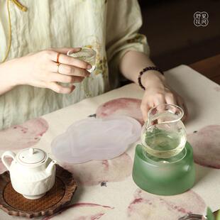野里花间【翠微】蜡烛温茶器家用茶壶茶杯加热火炉耐高温茶道配件