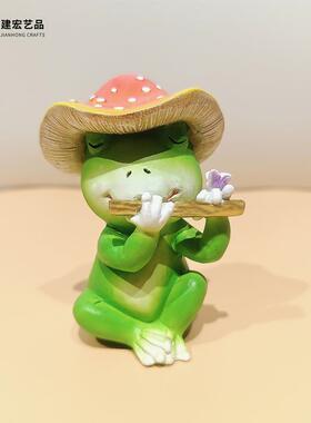 新款直销跨境爆款花园景观装饰摆件仿真小动物青蛙户外庭院家居树