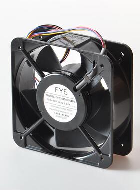 福烨15050风扇48v净化器直流风扇双滚珠150*150*50mm散热风扇