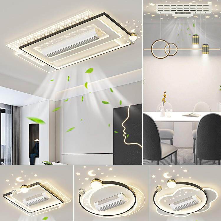 2026新款吸顶风扇灯现代简约大气客厅主灯广东中山无叶隐形风扇灯