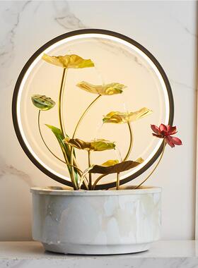 风礼轮装流水生财摆件循环水水办公室饰乔SHBC3427迁新居品开业大