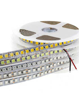 led装饰软灯带12V120灯/米5054贴片led防水软灯条金黄色超亮