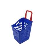 现货加厚靠背式 超市购物篮塑料农产品买菜水果篮大卖场购物篮