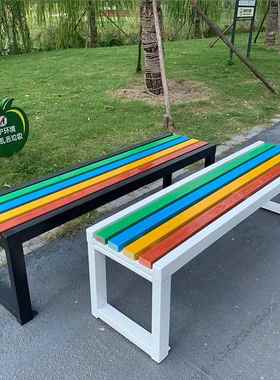 0A户外休息椅室外椅子园林公园椅子长椅排椅长条椅长凳子广场休闲