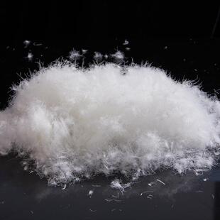 高AZJ蓬织 90大朵白标鹅新准水洗纯白蓬松度高纺羽绒羽绒毛批服装