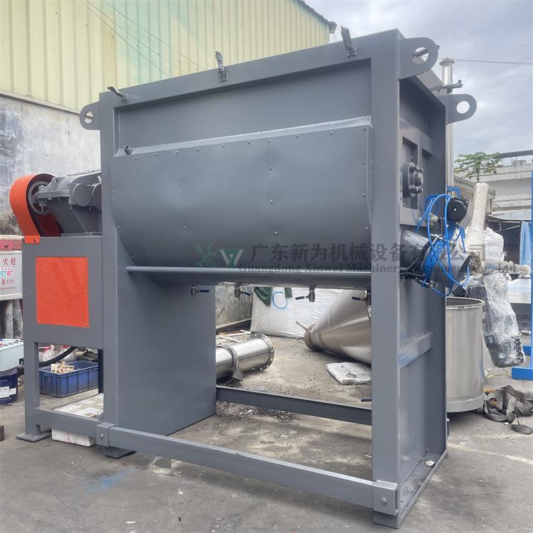 现货直发面粉米粉混合设备不锈钢魔芋粉卧式搅拌机食品拌料桶