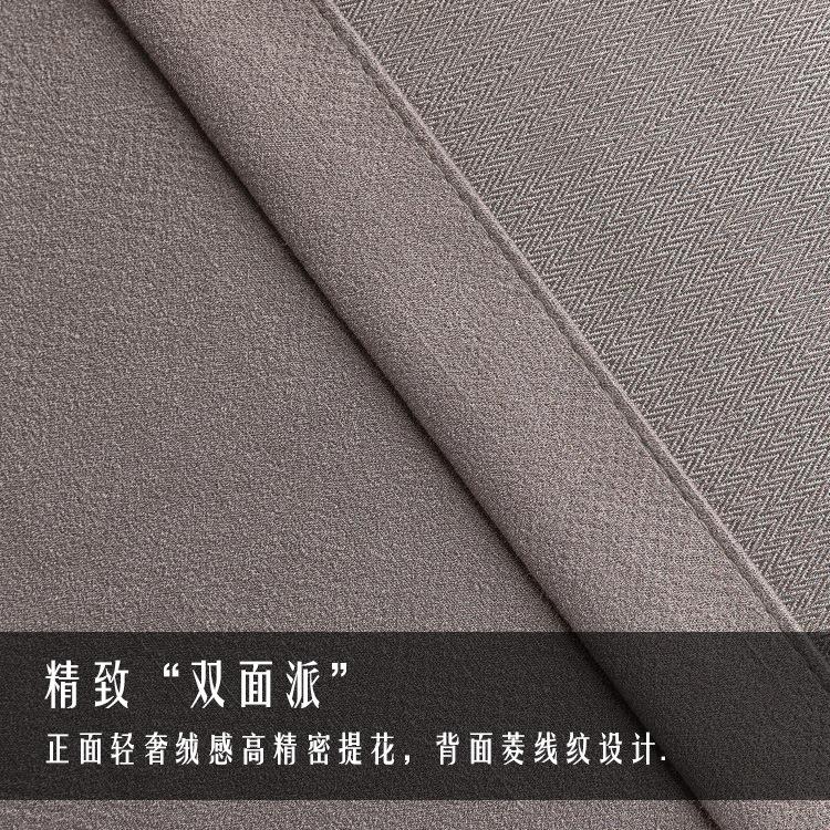 轻奢加厚防风隔音窗帘AB双面高密皮绒客厅卧室窗帘布成品窗帘