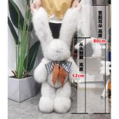 正品 蓝狐本色轻奢皮草公仔 克号洛耳娃大狐毛长朵玩偶狸