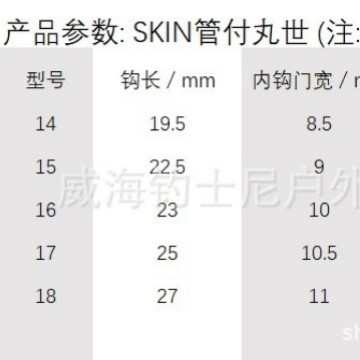 进口哈里米兹HARIMITSU SKIN钩千又丸世海钓大黄鱼钩绑仕挂钩夜光