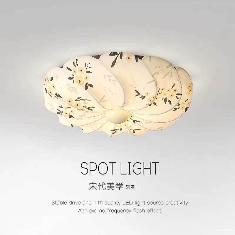 宋代美学创意中国风吸顶灯卧室家用房间灯具温馨护眼书房儿童房灯