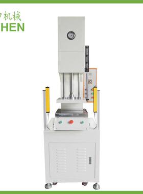 亿申机械出售五金配件纽扣logo冲压机台式单柱液压机5吨C型油压机