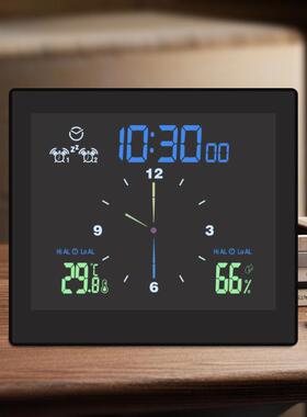 创意防静时TS-WP10钟浴水室电子钟温湿度音计时钟带吸盘厨房防潮