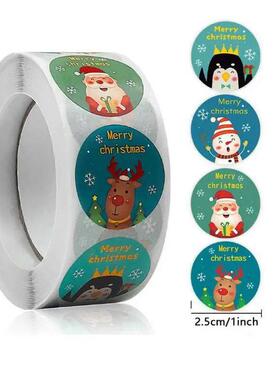 Christmas gift stickers decorative sealing sticker Merry Chr