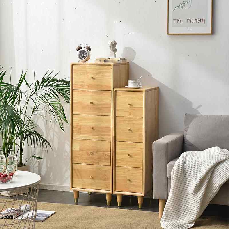 超窄实木斗柜全实木窄736长条角柜靠墙厨房柜餐厅客厅沙缝发夹隙