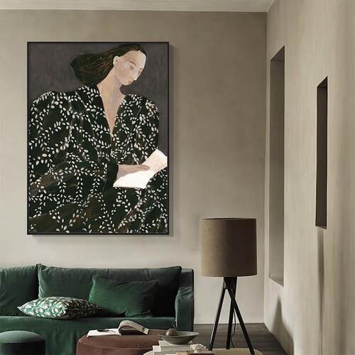 博主推荐瑞典fine little day小众装饰画海报READING*SOFIA LIND