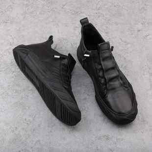 小耳拉朵潮鞋 春秋季 23款 真皮乐福鞋 新休闲 正品 子男男链板鞋 网红鞋