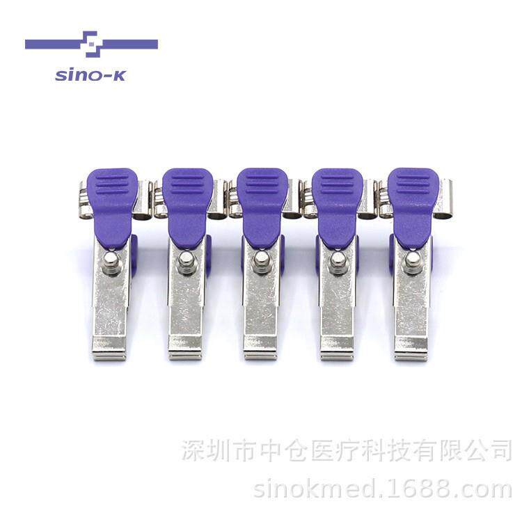 宠物动物多功能专用监护仪心电图电极动物夹一套5个