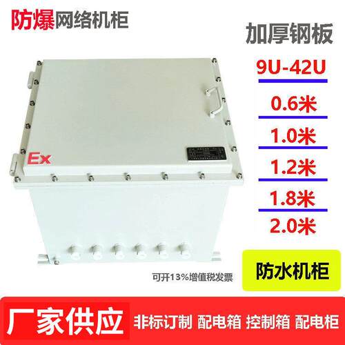 防爆网络机柜 交换机服务器防水机柜6u9U-42U监控设备箱 机柜直供