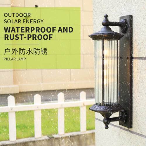 2020外户灯防水古简约走廊过道阳台墙灯室外壁别墅庭院大门花复园