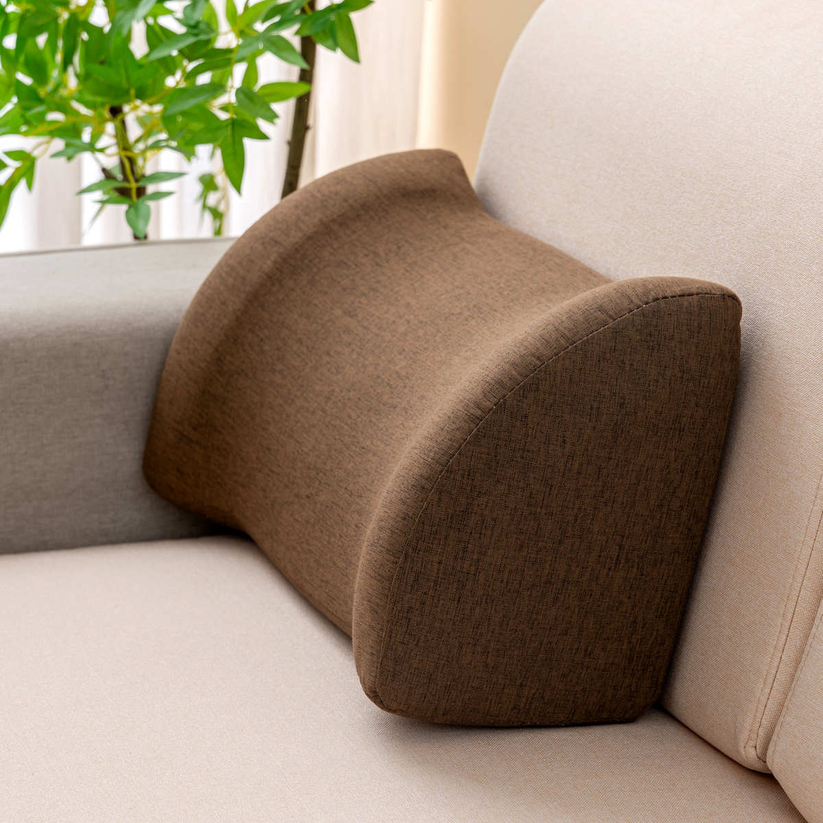 靠背客厅枕垫支撑腰椎垫老人实木新款腰突出xei3布艺沙发大腰沙发