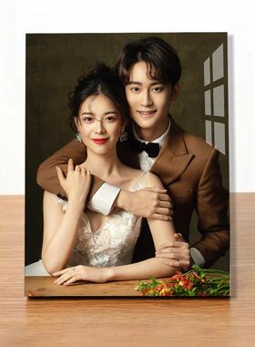 婚纱照相框摆台高级感照片定制结婚照全家福宝宝照创意多宫格桌摆