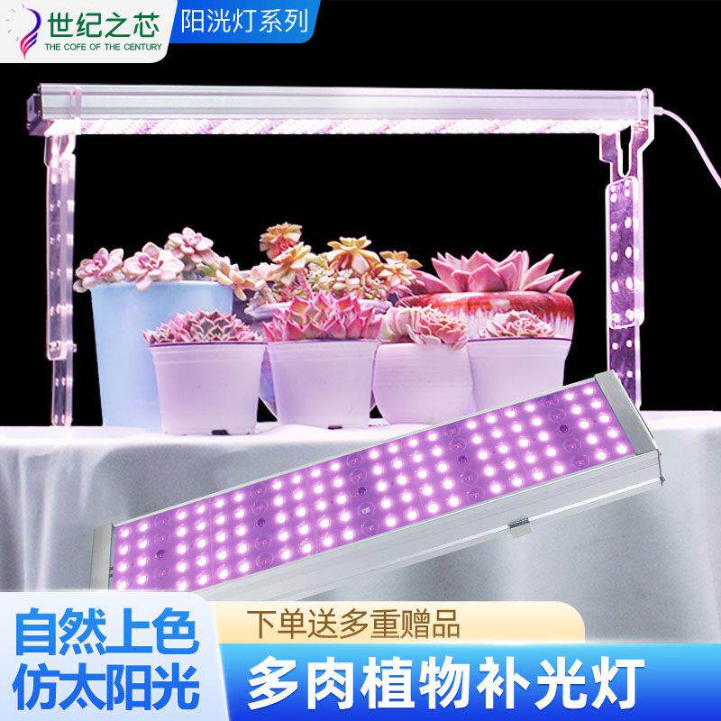 多肉补光灯LED植物生长灯全光谱 家用室内上色快防徒长花卉养花灯