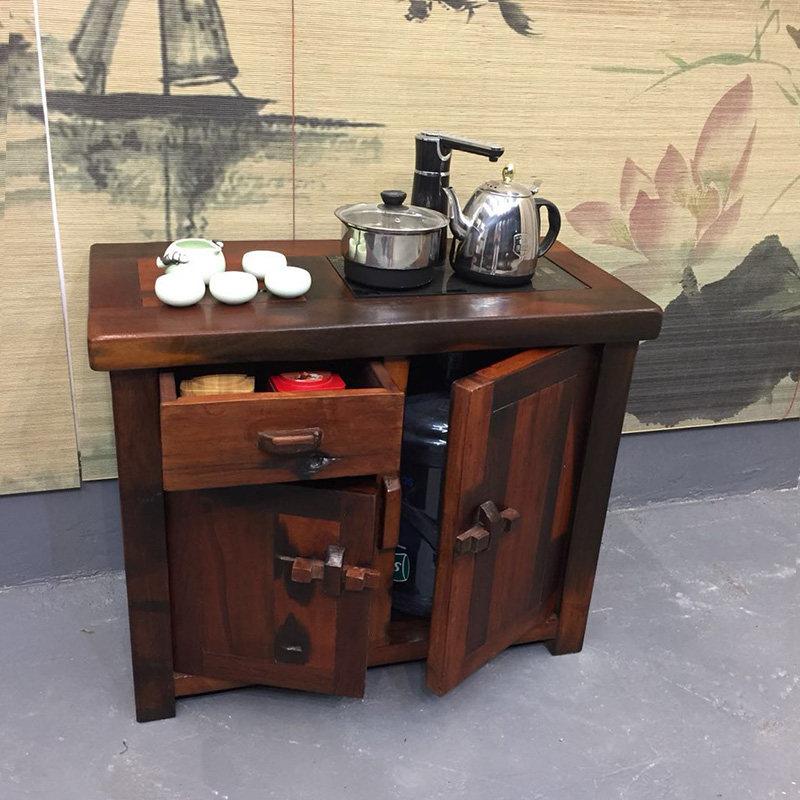 正品老船木茶水柜简约小客厅实木中式餐柜家用茶水柜简易办公室