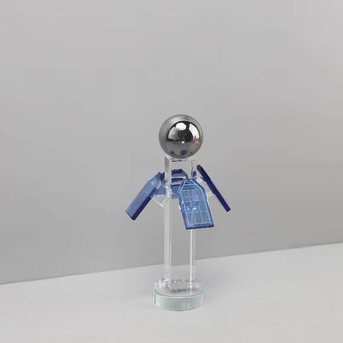 简约现代轻奢样板间桌面书柜酒柜电视柜创意水晶模型飞机装饰摆件