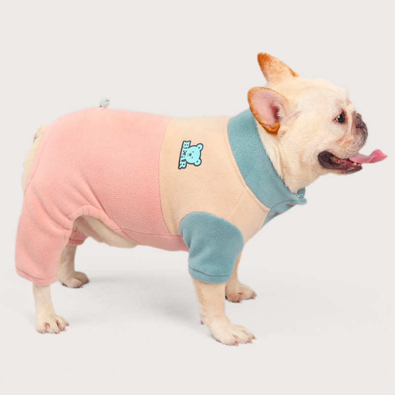 宠物狗狗衣服秋冬新款加绒厚款小型犬泰迪雪纳瑞法斗衣服四脚保暖