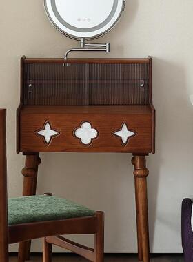 MZOOi室木之语中古风实木梳妆台小户型法F99J556J式6cm超窄卧床0