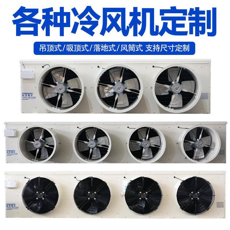 大型冷藏库全套设备制冷机组蒸发器悬吊式天花板吸顶式电化霜高效