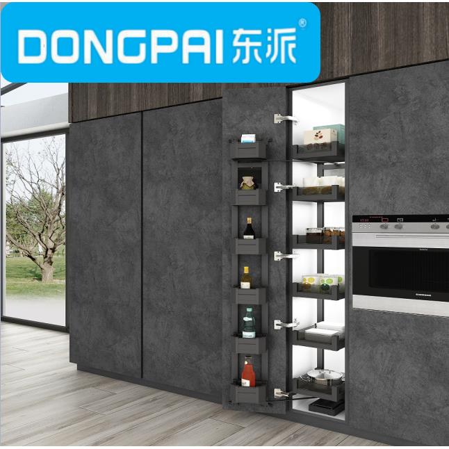 东派-全铝拉篮铝合金拉篮高柜连动篮连动款高柜篮高深半大怪物