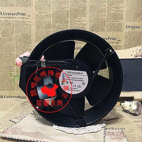 原装德进口 W2E143-AA09-01 24/26W 172*51MM全金属耐高温风机
