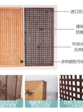防腐格栅户外屏风实木栅栏隔断木室外花庭院20190926遮花园格方格