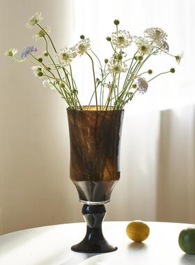 碧轩新脚品BX19-X20高璃法式风灯烛台两用玻花瓶复古风软装家居花