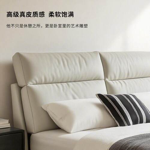 【床头真皮软包】定制自粘靠枕靠垫高级感软靠无床头改造浅灰色