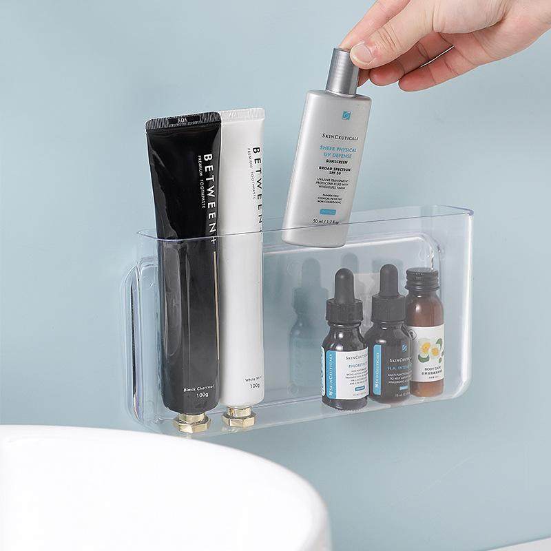 浴室置物架牙刷牙膏梳子镜柜壁挂盒透明亚克力洗漱台化妆品收纳盒,收纳整理,首饰盒,淘宝优惠券,粉丝福利购,淘宝优惠卷