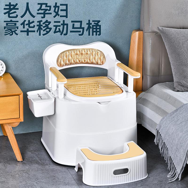 孕妇可移动马桶老人坐便器月子家用室内成人便携式蹲便凳源头厂家