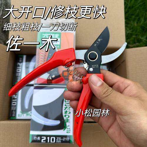 进口佐一木修枝剪果树专用手剪园林花枝剪子园艺剪树枝剪省力剪刀
